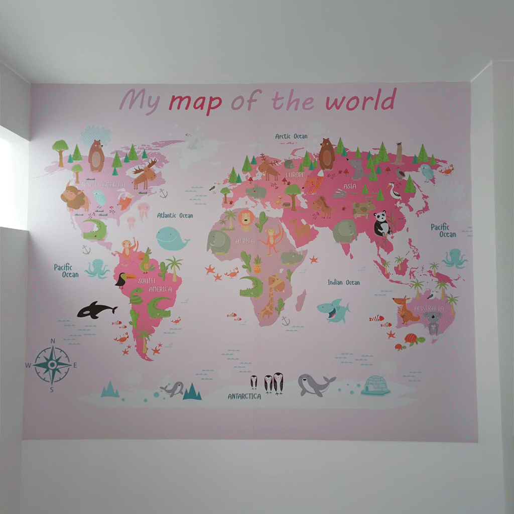 Fotomural mapa